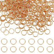 300Pcs Brass Open Jump Rings, Long-Lasting Plated, Round Ring, Real 18K Gold Plated, 20 Gauge, 8x0.8mm, Inner Diameter: 6.4mm(KK-BBC0008-72A)