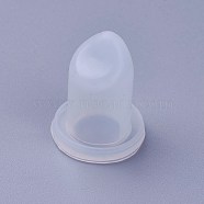 Silicone Molds, Resin Casting Molds, For UV Resin, Epoxy Resin Jewelry Making, Lipstick, Eagle Beak-Shape, White, 29x23mm, Hole: 12mm(DIY-WH0143-63)