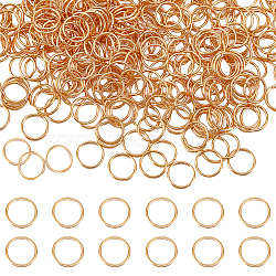 300Pcs Brass Open Jump Rings, Long-Lasting Plated, Round Ring, Real 18K Gold Plated, 20 Gauge, 8x0.8mm, Inner Diameter: 6.4mm(KK-BBC0008-72A)