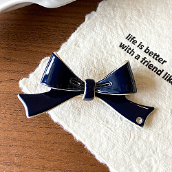 Bowknot Cellulose Acetate Alligator Hair Clips, Hair Accessories for Women & Girls, Marine Blue, 73x36x21mm(PW-WG6E3E2-04)