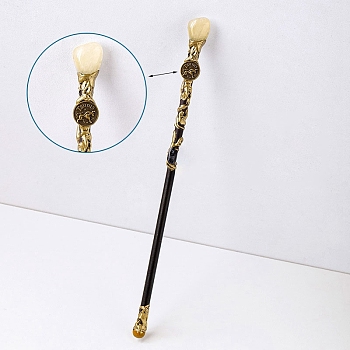 Natural Yellow Quartz Twelve Constellation Magic Wand, Cosplay Magic Wand, for Witches and Wizards, Taurus, 300mm