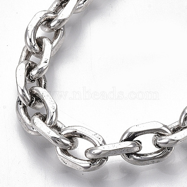 Men's Alloy Cable Chain Bracelets(X-BJEW-T014-03)-4