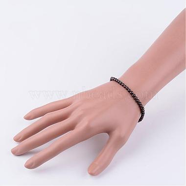 Natural Garnet Beaded Stretch Bracelets(BJEW-JB02459-05)-3