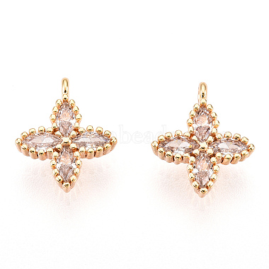 Golden Clover Brass+Cubic Zirconia Charms