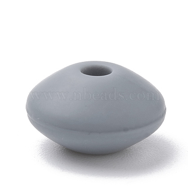 12mm SlateGray Rondelle Silicone Beads