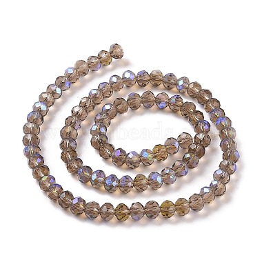 Chapelets de perles en verre galvanoplastique(EGLA-A034-T6mm-L06)-2