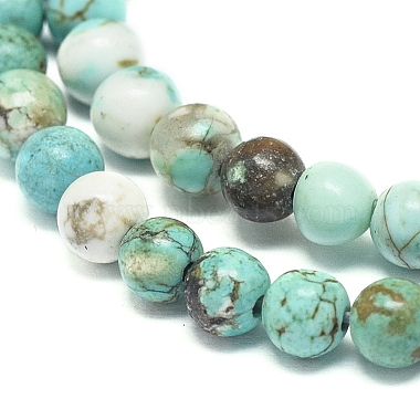 Natural Howlite Beads Strands(G-L555-02-6mm)-3