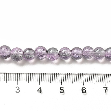 Spray Painted Crackle Glass Beads Strands(X-CCG-Q002-6mm-02)-4