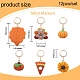 Thanksgiving Day Theme Handmade Polymer Clay Pendant Locking Stitch Markers(HJEW-SW00030)-2