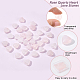 Olycraft 1 hebra de cuentas de corazón de cuarzo rosa natural(G-OC0003-31)-4