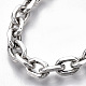 Men's Alloy Cable Chain Bracelets(X-BJEW-T014-03)-4