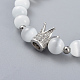 Cat Eye Round Beads Stretch Bracelets(BJEW-JB04409-02)-2