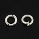 Silver Color Plated Brass Jump Rings(X-JRC10MM-S)-2