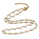 Ion Plating(IP) Golden 304 Stainless Steel Heart Link Chain Necklaces(NJEW-E098-02G-06)-1