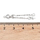 Rhodium Plated 925 Sterling Silver Ends with Chains(STER-P050-03P)-3
