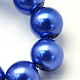 Baking Painted Pearlized Glass Pearl Round Bead Strands(HY-Q003-6mm-28)-3
