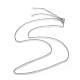 Adjustable 304 Stainless Steel Slider Necklaces(MAK-L026-07A-P)-1