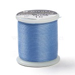 MIYUKI Beading Nylon Thread B, 330 DTEX/0.203mm/0.008", for Seed Beads, #10, Light Sky Blue, 0.16mm, 55 yards(50 meters)/roll(NWIR-B001-10)