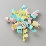 Polyester Ribbon Bows, for Gift Wrapping, Wedding Christmas Party Decoration, Colorful, 155x102x62.5~73mm(DJEW-WH20010-01E)