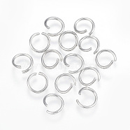 Tarnish Resistant 304 Stainless Steel Jump Rings, Open Jump Rings, Stainless Steel Color, 9x1.2mm, Inner Diameter: 7mm(A-STAS-F110-02P)