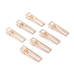(Defective Closeout Sale: Scratch, Some Scratched Surface), Iron Alligator Hair Clip Findings, Light Gold, 60x16.5x11.5mm(IFIN-XCP0008-06)