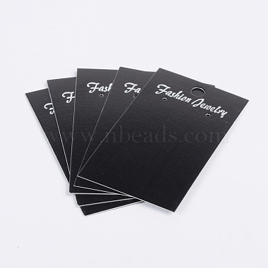 Black Cardboard Earring Display Cards