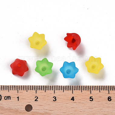 Transparent Acrylic Beads Caps(PL543)-5