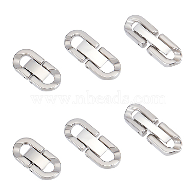 Stainless Steel Color 304 Stainless Steel Fold Over Clasps