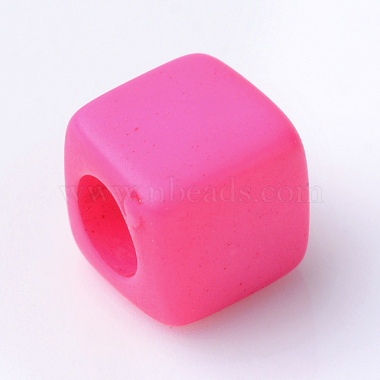 Solid Color Acrylic European Beads(SACR-T001-02A)-2