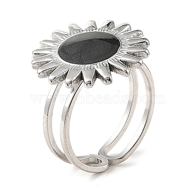 Black Sun 304 Stainless Steel Finger Rings