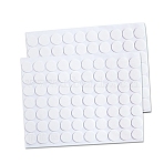 Acrylic Double-sided Tape, with Double Adhesive Back, Flat Round, Clear, 10x1mm(SCRA-PW0004-192B)