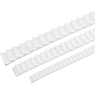 BENECREAT 3Pcs 3 Style Plastic Step Board Plastic Plate Model, for DIY Model Sheet Construction Material, White, 215~220x10~20x3~5mm, 1pc/style(DIY-BC0004-83)