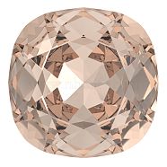 Preciosa&reg MAXIMA Crystal Fancy Stones, Czech Crystal, 435 36 132 Cushion Square, Dura Foiling, 90300 Light Peach, 10x10mm(Y-PRC-FC10-90300)