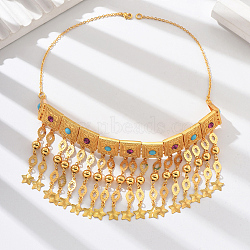 Ethnic Style Gold Collar Necklace for Women, Perfect for Banquets.(NC4475)