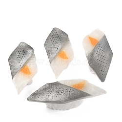 Artificial Plastic Sushi Sashimi Model, Imitation Food, for Display Decorations, Fin Fish Sushi, Gray, 66x28x17.5mm(DJEW-P012-15)