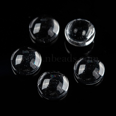 Cabochons en verre transparent(GGLA-R026-6mm)-6