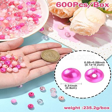 DIY Pink Series Necklace & Bracelet Making Kits(DIY-CJ0001-76)-8