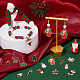56Pcs 14 Style Christmas Style Alloy Enamel Pendants(ENAM-SC0003-73)-4