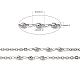 Tarnish Resistant 3.28 Feet 304 Stainless Steel Decorative Rolo Chains(X-CHS-E001-03P)-2