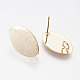 Long-Lasting Plated Brass Stud Earring Findings(X-KK-K227-062G-NF)-2