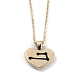 Golden Plated Heart with Constellation/Zodiac Sign Alloy Enamel Pendant Necklaces(NJEW-H214-A04-G)-1