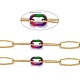 Handmade Brass Paperclip Chains(CHC-H102-13G-B)-2