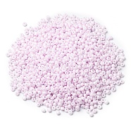 (Defective Closeout Sale: Fading)Baking Paint Glass Seed Beads, Round Hole, Round, Lilac, 2~3x1.5~2mm, Hole: 0.8mm, about 450g/Pound(SEED-XCP0001-11)