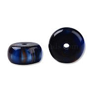 Resin Beads, Imitation Gemstone, Flat Round/Disc, Cornflower Blue, 16.5~17x8.5~9mm, Hole: 2~2.3mm(RESI-N034-05-M12)