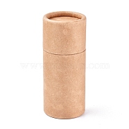 (Defective Closeout Sale), DIY Kraft Paper Packaging Boxes, For Pen Container and Tea Caddy, Tube, BurlyWood, 4.45x10.5cm(CBOX-XCP0002-10)