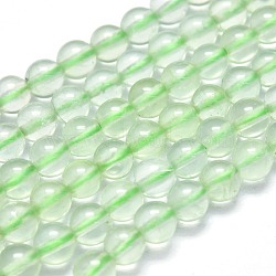 Natural Prehnite Beads Strands, Round, 4~4.5mm, Hole: 0.5mm, about 102pcs/Strand, 15.35 inch(39cm)(G-K305-20-C)