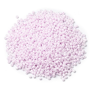 (Defective Closeout Sale: Fading)Baking Paint Glass Seed Beads, Round Hole, Round, Lilac, 2~3x1.5~2mm, Hole: 0.8mm, about 450g/Pound