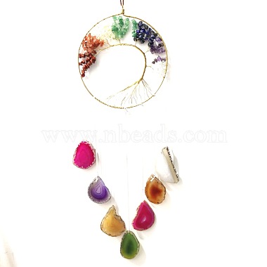 Colorful Flat Round Metal Decoration