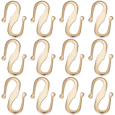 Real 24K Gold Plated Brass Hook and S-Hook Clasps