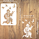 Plastic Drawing Painting Stencils Templates(DIY-WH0396-500)-2